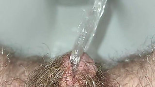 Piss From Hairy Pussy