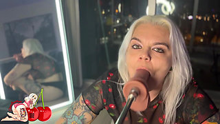 First Time Throat Fucking on the Fuck Machine