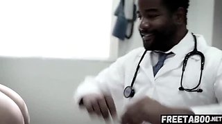 Busty Maddy O'Reilly Gets Rough Anal Exam From Doctor - Big Black Cock Creampie!