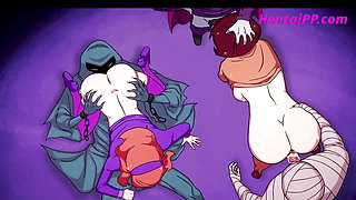 Sexy Velma & Daphne Get Fucked With Monsters In Gangbang ( Scooby Doo Parody Cartoon )