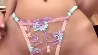 Blonde tight pussy babe solo toy fun in glamour masturbation