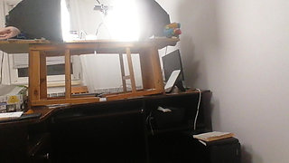 Sexy Mom Dances Naked Around the House. Sexy Brunette Does a Workout at Home Naked.