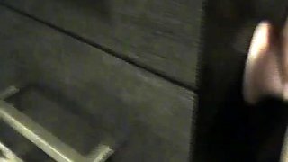 Submissive pantyhose mom fucks huge dildo