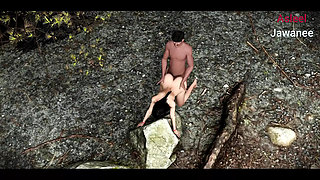 A young girl fucked by a street food snacks shopkeeper (Panipuri guy fucked young girl in the jungle)