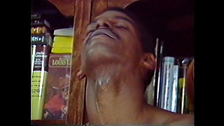 Black Couple Having Passionate Sex in the Library