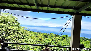 Tiny Asian's Anus Destroyed in the House Middle of Nature Park