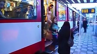 Hottest amateur Exhibitionism, Bus porn scene