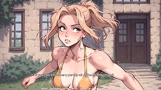 Black hair, 3d animation, bbc anal