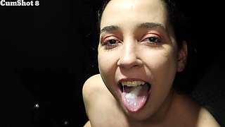 The hottest babes in the industry, swallowing cum through gloryhole