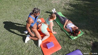 Yogi Masters The Downward Doggystyle With Damion Dayski, Brandy Renee - Brazzers