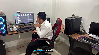 Boss Doesn't Stop Looking for Me and Ambushes Me Rough Sex the Best and Wild