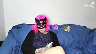 Come See Me Get off with My Big Natural Tits and Alluring Pussy Mask