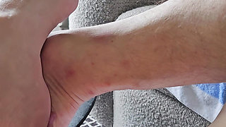 Playing With My Feet And Cumming Mushroom Overlooking the Water