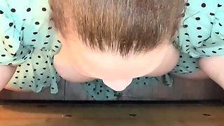 Asian Alina Li facialized in glory hole