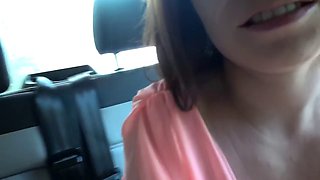 Wendy and nana like to lick each other's wet cunts in the car