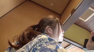 Japanese office newbie enjoys being fingered during on-camera sex