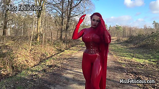 Latex Superhero Miss Fetilicious