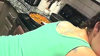 Spicy Tradwife Life - Interracial Couple Fuck in Kitchen While She Cooks His Dinner Psilo Siren Matt Bishop
