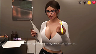 Step sister is dancing her ass in front of office assistant