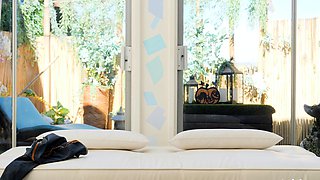 Busty cosplay fetish brunette nurse sucks cock pov