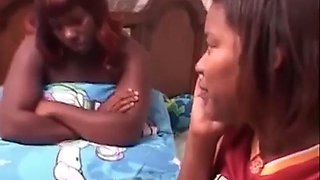 Ghetto ebony threesome