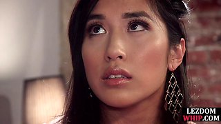 Asian BDSM lezdom fingers and toys squirty vagina of her