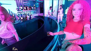 3D animated fun with Misskitty2k in a steamy game