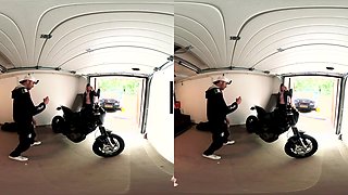 The Garage - Voyeur Version; Blonde Leather Babe