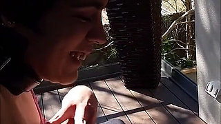 On Set - Erotic Smoking Outdoors