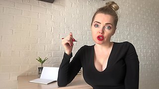 Mommy teacher is going to drain your balls, femdom style [RU]