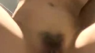 Hot Chinese masturbate in toilet during work