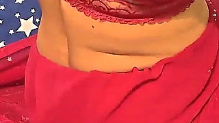 Hot Aunty Sex in Red Saree in Hotel with Boyfriend