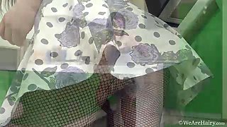 Whitney strips naked in kitchen to relax - WeAreHairy