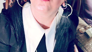 Wednesday Addams, Tina Snua,  Chain Smokes 2 Cigarettes In Satin Gloves - Smoking Smoker Drifts Snap Inhales OMI OME Tip To Tail