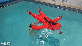 Naked and Horny on My Inflatable Submarine Girl