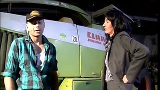 Amateur MILF in Stockings Fucked Hard by Farmer in Barn - German HD Sex