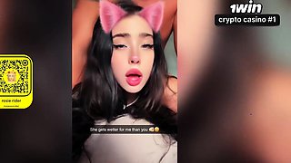 Hot Russian doll fucked, filmed on Snapchat - sluttiest