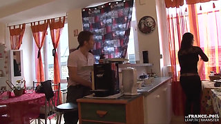 LFAP - French casting of a stunning brunette in lingerie testing anal fucking and toys insertion