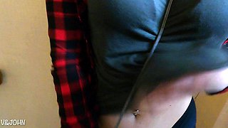 Petite small tit babe with perfect pussy masturbates