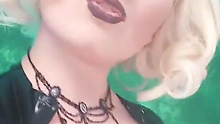 JOI Jerk off Instruction Compilation Video in Latex Pvc From Sexy Curvy Mistress POV