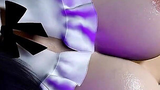 3D Huge Boobs Slut Korean Whore Got Fucked by Dildo