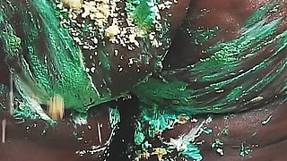 Pearl's Birthday Cake Smash - Sensual Wet & Messy Ass Sitting
