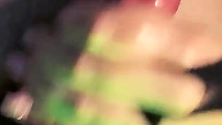 Oiled up Cock Teased with Ice Cums Hard