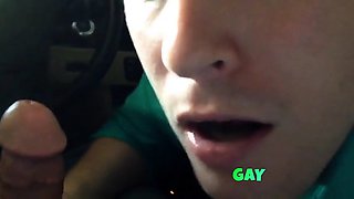 Dirty Car Blowjob: Outdoor Amateur Fun with CIM Swallow