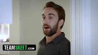 Gingerpatch - hot petite ginger Miley Cole repay her debt to stepdaddy