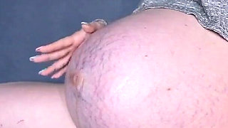 Huge Pregnant Belly Admiration