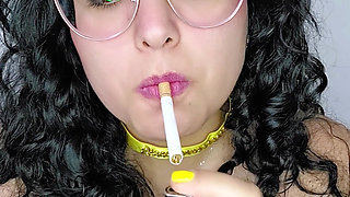 Eddie Queens ft. babyluna939 - Princess Belle Smoking Fetish, Smoke Blowjob and Facial Finish Part 1