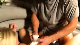 Blonde Big Tits Cougar Wife seduce to Risky Cheating Fuck