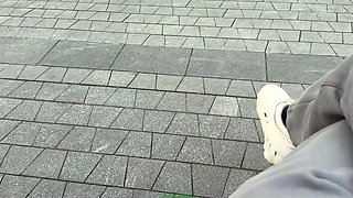 Meeting a busty student gal, the guy buys her body for some cock-riding