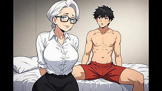 Grandma Charmed the Neighbor And Seducing